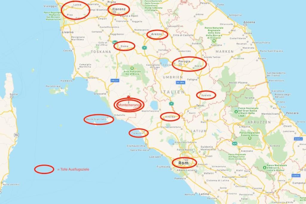 Zauber Im Turm - In Einem Der Schoensten Doerfer Montemerano Ngoại thất bức ảnh